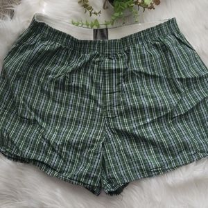 Merona Blue and Green Plaid Boxers